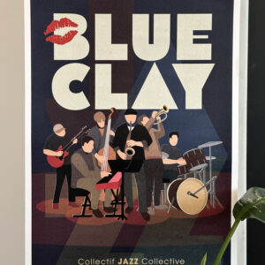 Poster / Affiche Blue Clay Collectif Jazz Collective